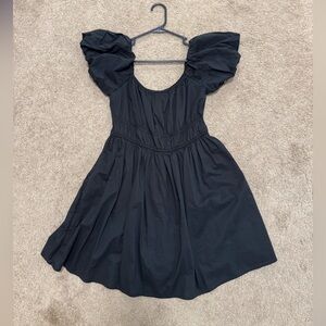 Black off the shoulder romper!